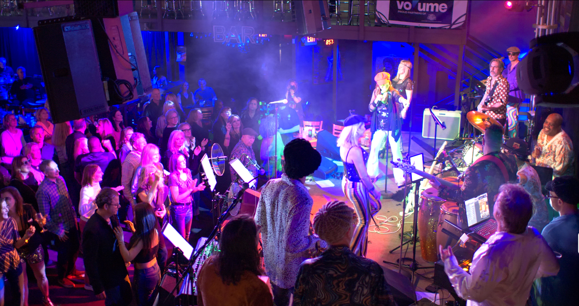 DELICIOUS crowd going wild at a live disco funk show